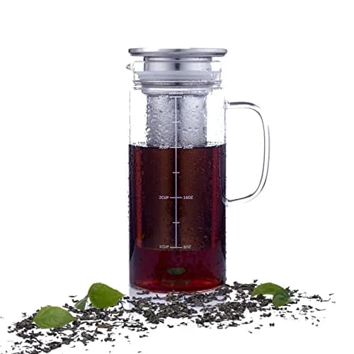 Brew To A Tea Cold Brew Coffee Maker, 32 oz | Airtight, Stainless Steel Mesh, Borosilicate Glass thumbnail 7