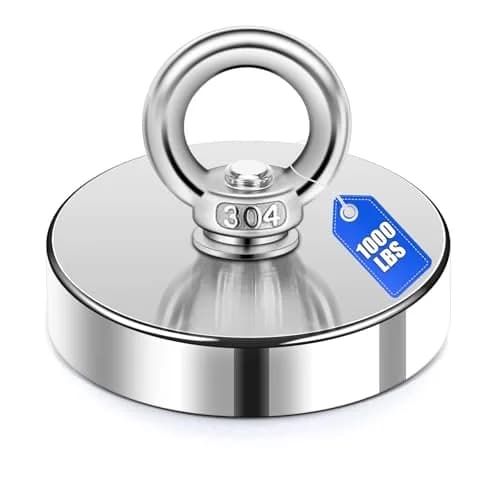 DIYMAG Fishing Magnet 90mm (3.55") 453kg (1000LBS) Pull Force with Countersunk Hole | Heavy Duty Neodymium Retrieval Magnet thumbnail 1