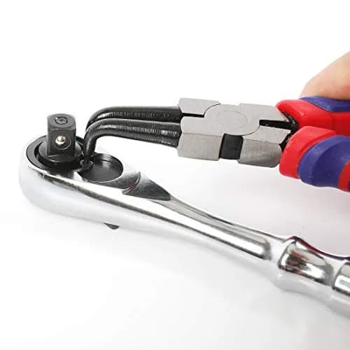 WORKPRO 4-Piece 7-Inch Snap Ring Pliers Set with Pouch | CR-V Steel, 0.07" Tips, 0.9"-1.77" Capacity thumbnail 7