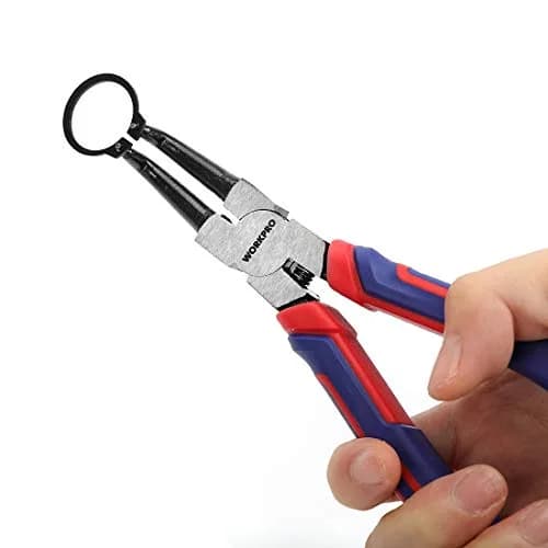 WORKPRO 4-Piece 7-Inch Snap Ring Pliers Set with Pouch | CR-V Steel, 0.07" Tips, 0.9"-1.77" Capacity thumbnail 8