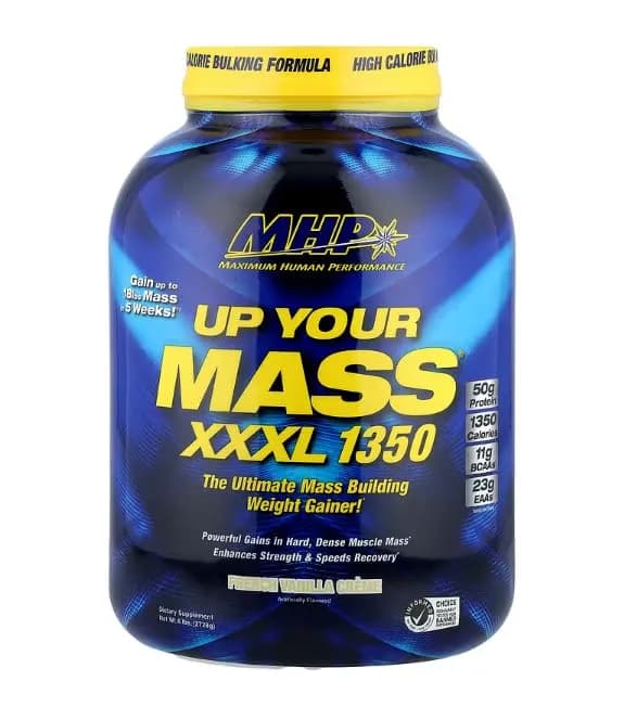Maximum Human Performance UP YOUR MASS XXXL 1350g | High Calorie Muscle Gainer with 50g Protein & 1350 Calories thumbnail 3