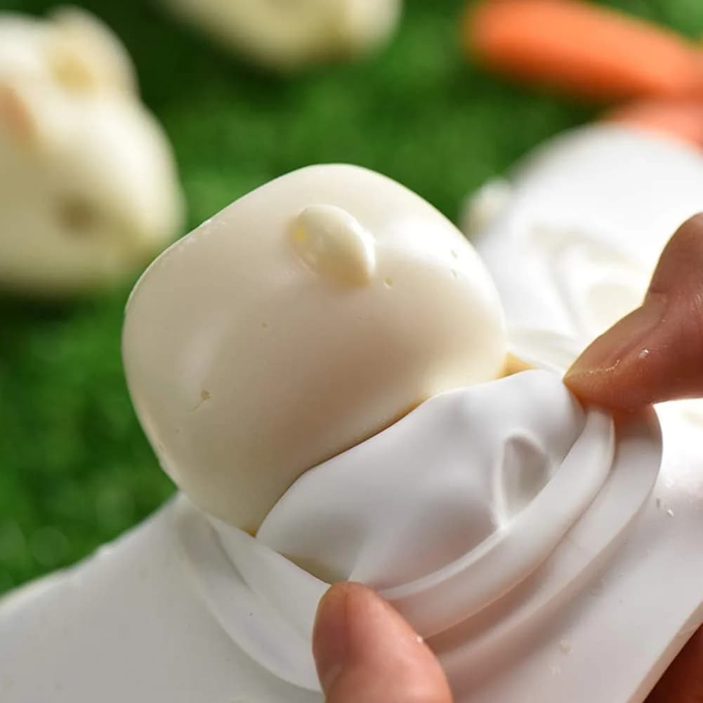 OCPO Kitchen 3D Easter Bunny Silicone Mold, 6 Cavities | Non-Stick Mousse Cake Baking - view 6