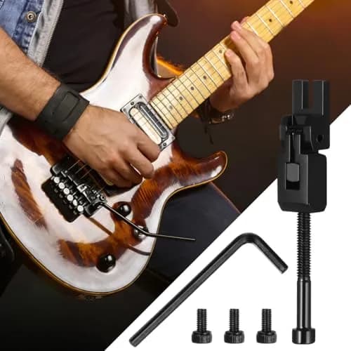 SUPVOX Set of 6 Double Locking Saddles for Floyd Rose Guitar Tremolo Bridge | Durable Metal Finish, Lock Screws Included thumbnail 3