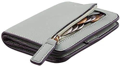 Toughergun ReNapa Green Blooming Slim Leather Bifold Wallet with RFID Protection thumbnail 1