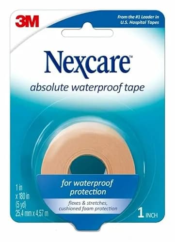 Nexcare Waterproof First Aid Tape 1 in x 180 in | Flexible, Hypoallergenic, Water-Resistant thumbnail 1