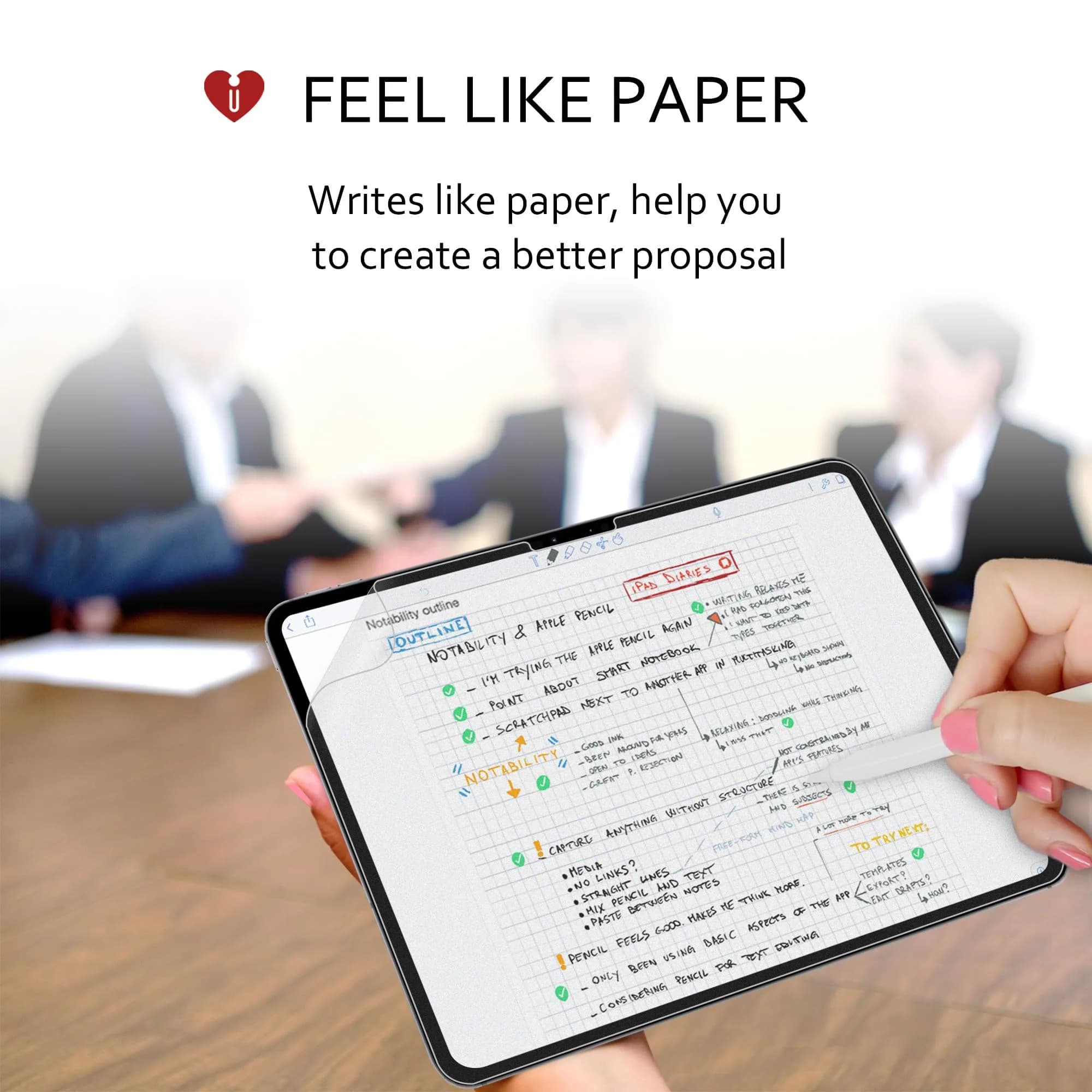 iCarez Anti-Glare Matte Screen Protector for Apple iPad Air 4/5 Gen 10.9-inch 2022/2020 & iPad Pro 11 Inch 2022/2021/2020/2018 | Scratch & Glare Reduction thumbnail 5