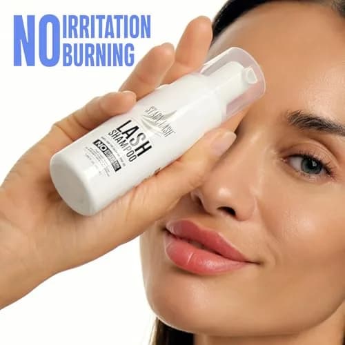 STACY LASH Eyelash Extension Shampoo + Brush 50ml (1.69 fl.oz) | Gentle Foaming Cleanser for Makeup Removal & Lash Aftercare thumbnail 2
