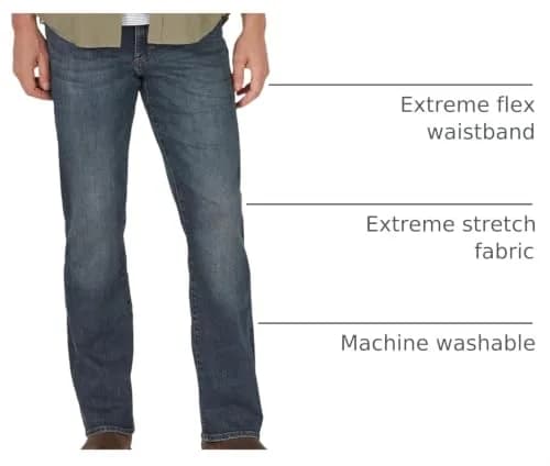 Lee Men's Extreme Motion Regular Boot Jean 34W x 32L | Flex Fit & Stretch Comfort thumbnail 4