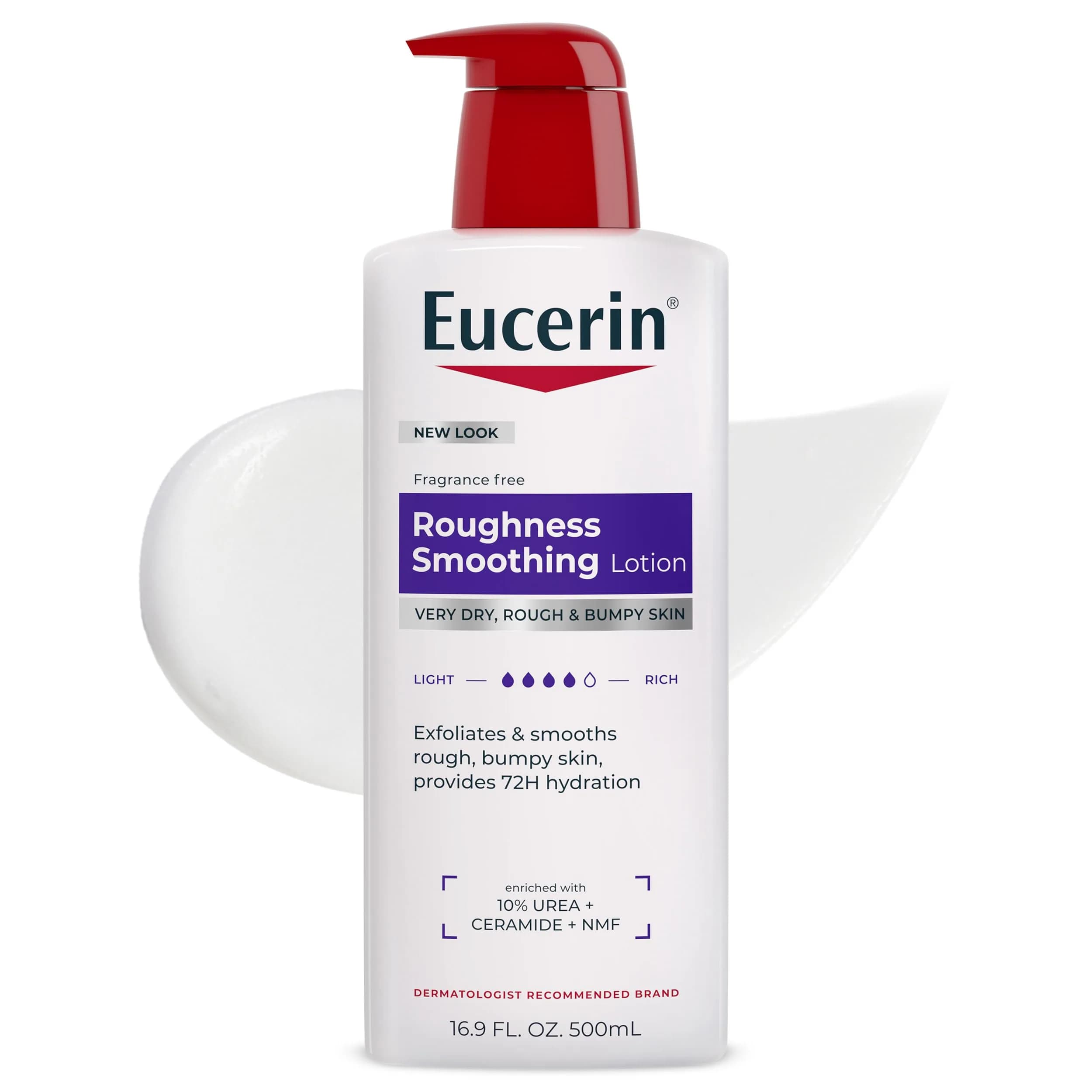 Eucerin Roughness Smoothing Lotion with Urea, 16.9 Fl Oz | Hydrates & Smooths Dry, Bumpy Skin — Value not found