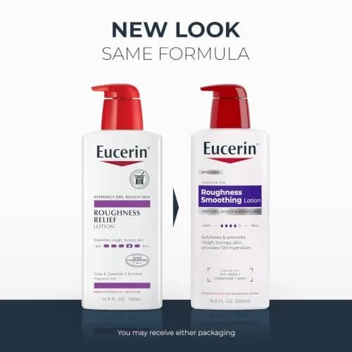 Eucerin Roughness Smoothing Lotion with Urea, 16.9 Fl Oz | Hydrates & Smooths Dry, Bumpy Skin thumbnail 2