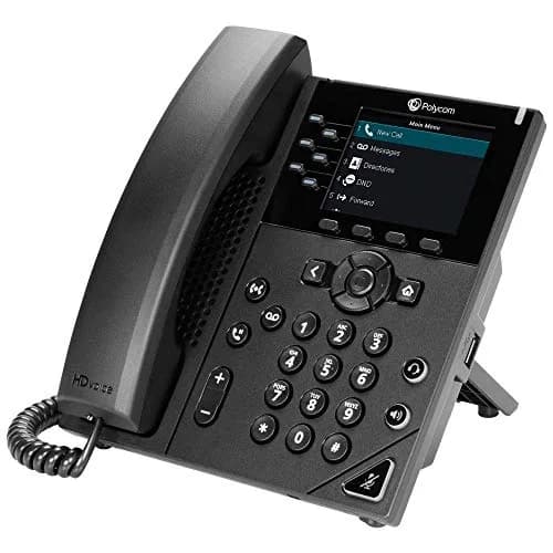 Plantronics Polycom VVX 350 Business IP Phone 6-Line | HD Voice & 3.5" Color Display thumbnail 1