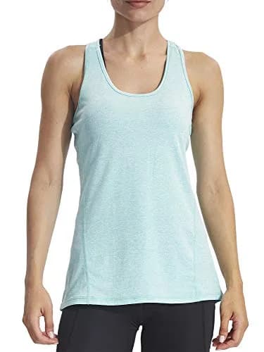 NELEUS Workout Running Racerback Long Tank Top for Women, 3 Pack | Breathable, Lightweight, 4-Way Stretch, Perfect for Yoga & Fitness thumbnail 4