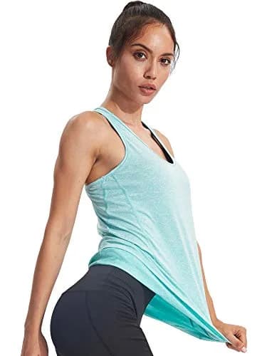 NELEUS Workout Running Racerback Long Tank Top for Women, 3 Pack | Breathable, Lightweight, 4-Way Stretch, Perfect for Yoga & Fitness thumbnail 5