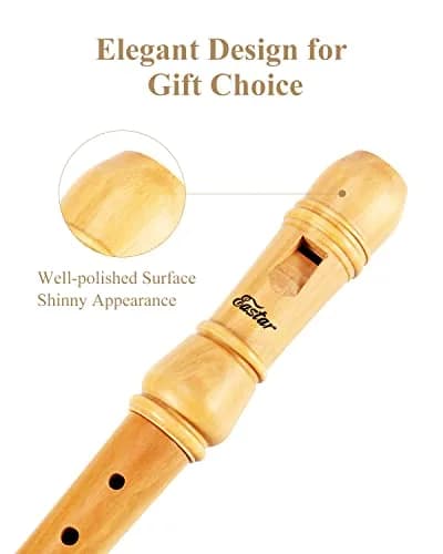 Eastar Baroque Maple Wooden C Soprano Recorder Kid Beginners Kit, ERS-31BM | Classic Baroque Design for Beginners thumbnail 3