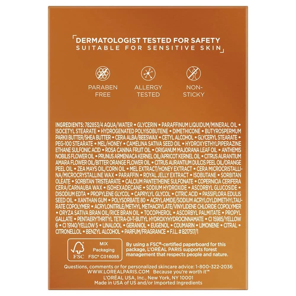 L'Oreal Paris Age Perfect Hydra-Nutrition Honey Night Balm 50g (1.7 oz) | Dermatologist Tested for Sensitive Skin - view 2
