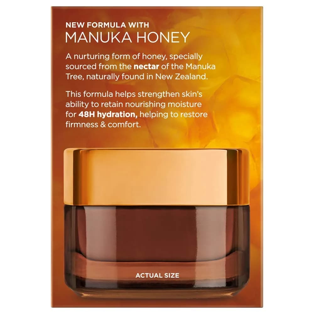 L'Oreal Paris Age Perfect Hydra-Nutrition Honey Night Balm 50g (1.7 oz) | Dermatologist Tested for Sensitive Skin - view 3