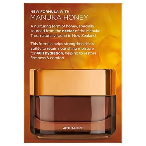 L'Oreal Paris Age Perfect Hydra-Nutrition Honey Night Balm 50g (1.7 oz) | Dermatologist Tested for Sensitive Skin thumbnail 3
