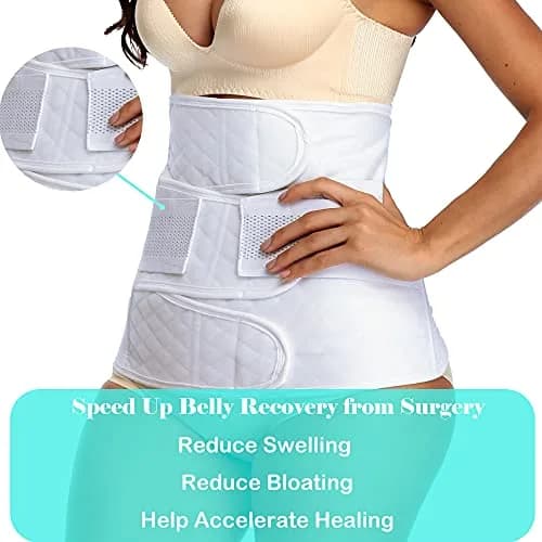 PAZ WEAN Post C-Section Recovery Belly Band Large (20cm L x 5cm W x 0.1cm H) | Medical Grade Compression for Postpartum Support thumbnail 5