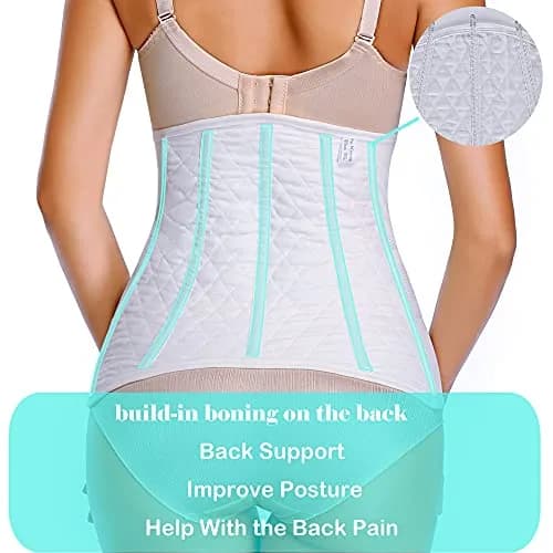 PAZ WEAN Post C-Section Recovery Belly Band Large (20cm L x 5cm W x 0.1cm H) | Medical Grade Compression for Postpartum Support thumbnail 6