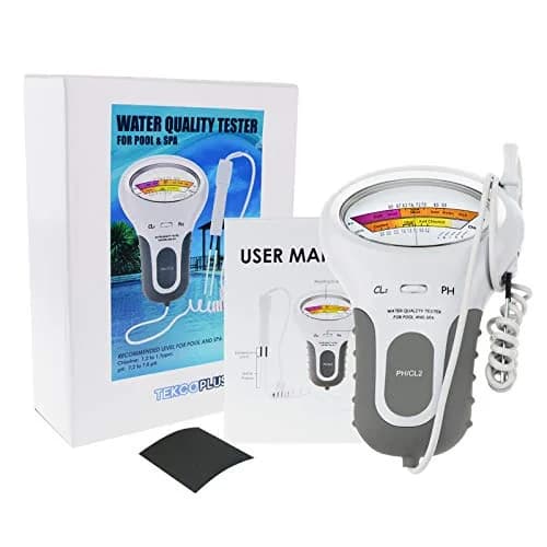 TEKCOPLUS 2-in-1 Pool Water Quality Tester pH & Chlorine Meter | 7.2-7.8 pH Range thumbnail 9