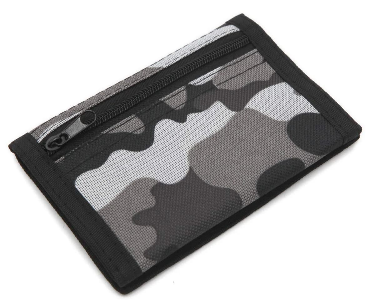 AI-DEE RFID Trifold Canvas Outdoor Sports Wallet Gray | Durable & Secure for Kids - view 5