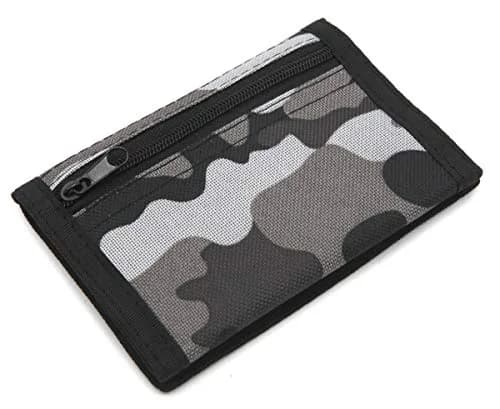 AI-DEE RFID Trifold Canvas Outdoor Sports Wallet Gray | Durable & Secure for Kids thumbnail 5