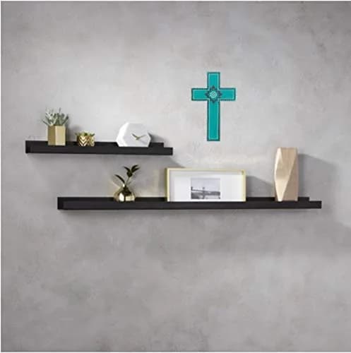 Purpledip Breath Of Life Wooden Wall Cross 25.4cm (10") | Handpainted Religious Decor thumbnail 2