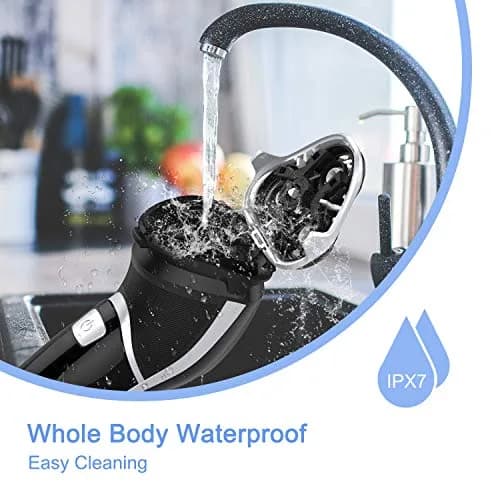 MAX-T Men's Electric Shaver 3D Rotary Wet & Dry Waterproof Rechargeable | Close & Comfortable Shave thumbnail 6
