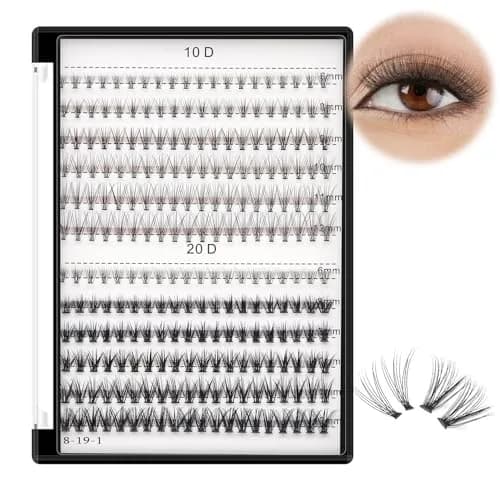 Bodermincer False Eyelash | 10D/20D Mixed, 0.07/0.10mm, 8-20mm, C Curl, Natural Look (70-120 chars) thumbnail 1
