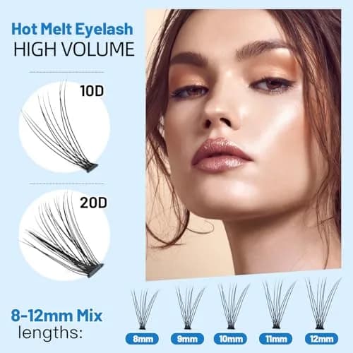 Bodermincer False Eyelash | 10D/20D Mixed, 0.07/0.10mm, 8-20mm, C Curl, Natural Look (70-120 chars) thumbnail 4