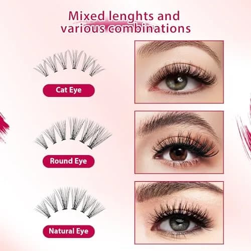 Bodermincer False Eyelash | 10D/20D Mixed, 0.07/0.10mm, 8-20mm, C Curl, Natural Look (70-120 chars) thumbnail 6
