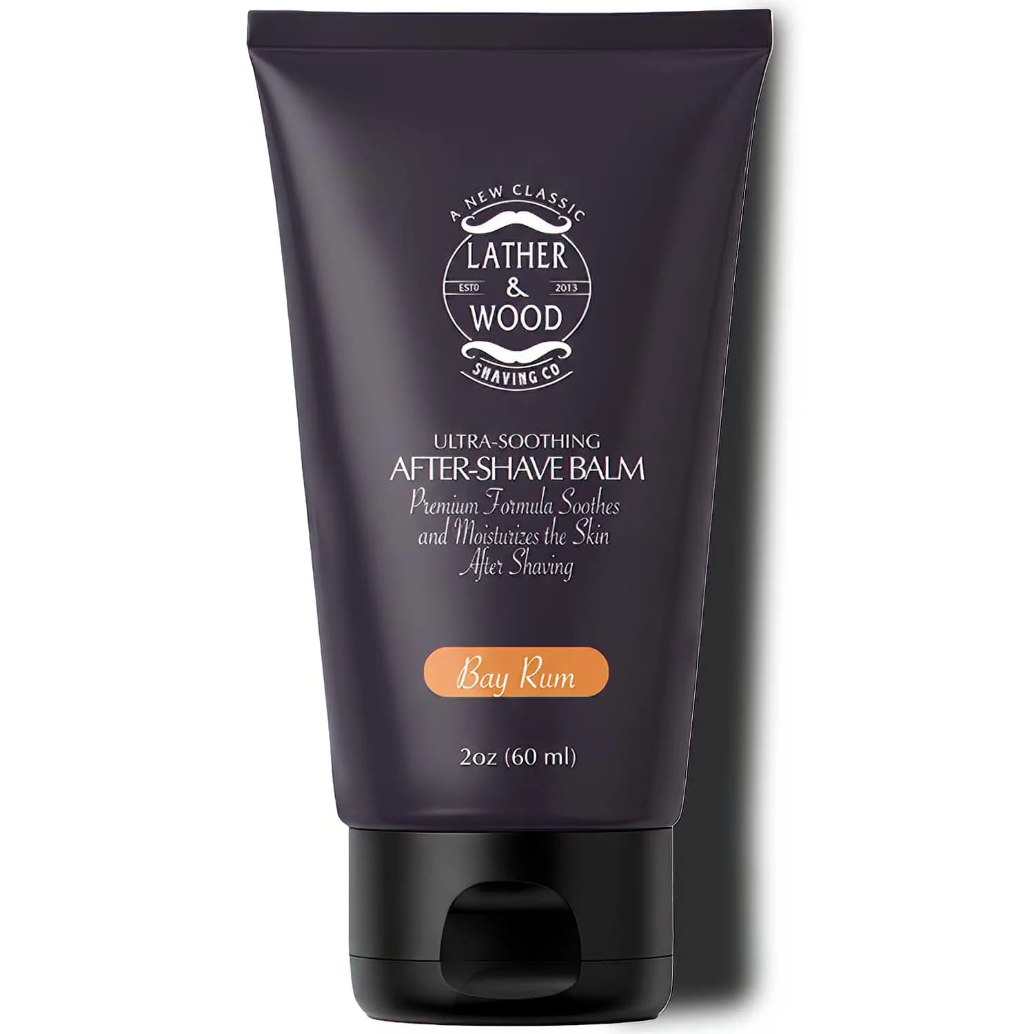 Lather & Wood Unscented Aftershave Balm for Men – Soothes Razor Burn, Hydrates & Restores Skin – Alcohol Free, Non-Greasy Formula - 2oz — 2 Fl Oz