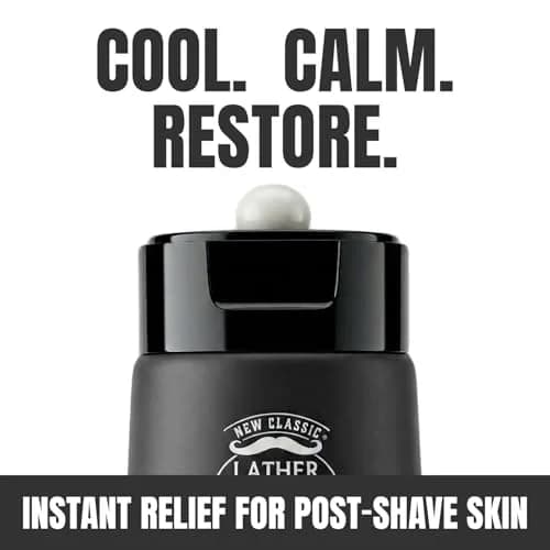 Lather & Wood Aftershave Balm 2oz | Classic Bay Rum Scent, Soothing & Hydrating thumbnail 2