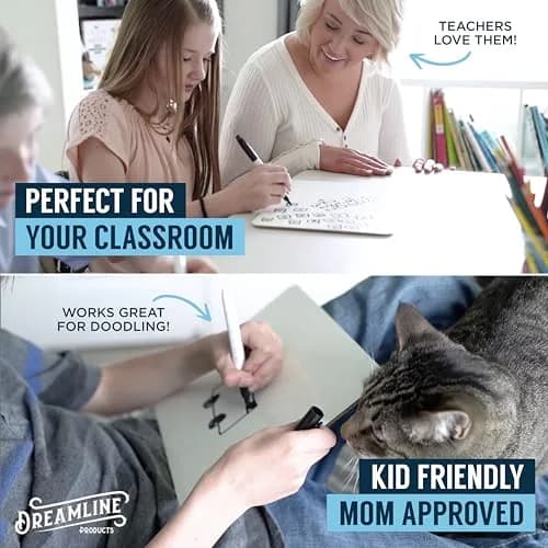 Dreamline Products Dry Erase Boards 30pc Double Sided 9" x 12" | Effortless Cleaning for Students & Teachers thumbnail 4
