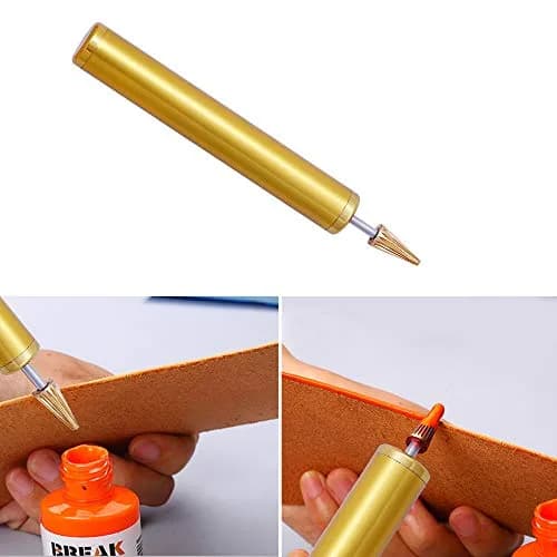 BUTUZE Convenient Leather Edge Dye Pen with Copper Roller Applicator | 13cm (5.2in) Aluminum Body thumbnail 6