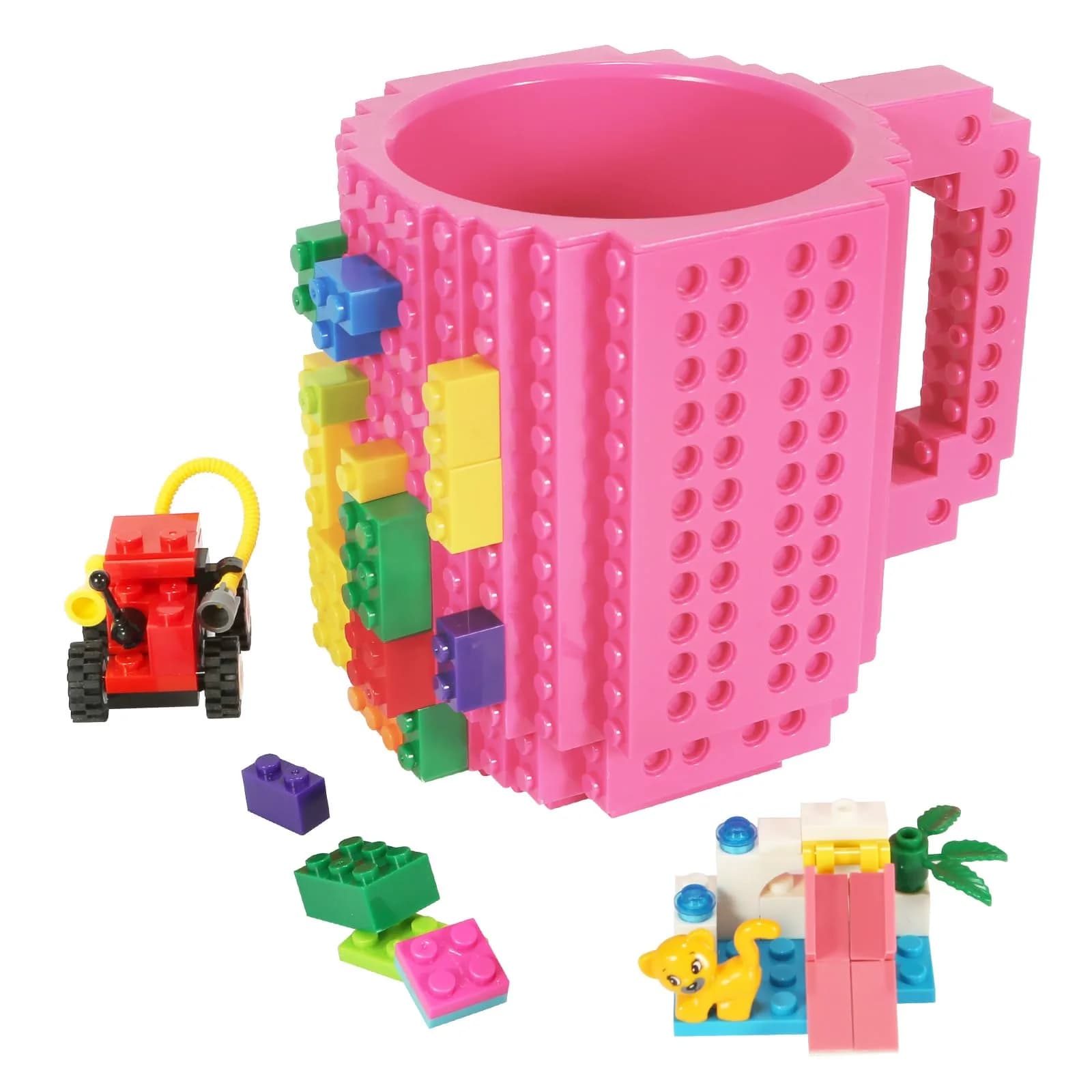 Lumsburry Build-on Brick Coffee Mug 350ml (11.8 Oz) | Fun DIY Novelty Cup for Kids & Adults - main product image