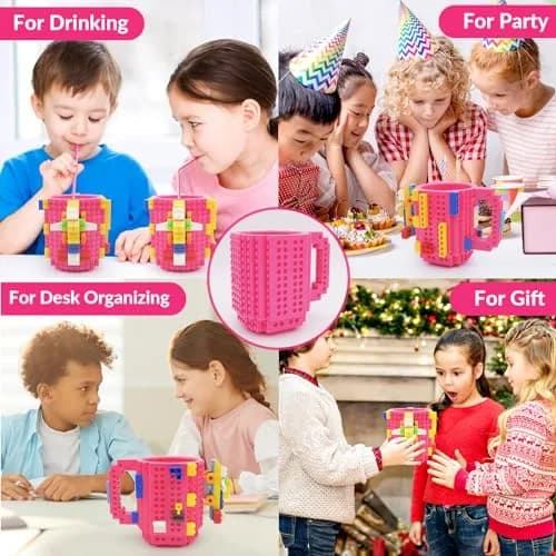 Lumsburry Build-on Brick Coffee Mug 350ml (11.8 Oz) | Fun DIY Novelty Cup for Kids & Adults thumbnail 8