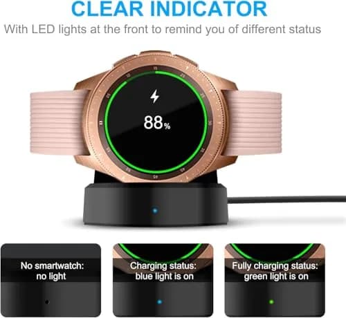 YUANHOT Samsung Galaxy Watch 42mm/46mm Charging Dock | Compact, Lightweight & Safe (4.6x5.4cm) thumbnail 5