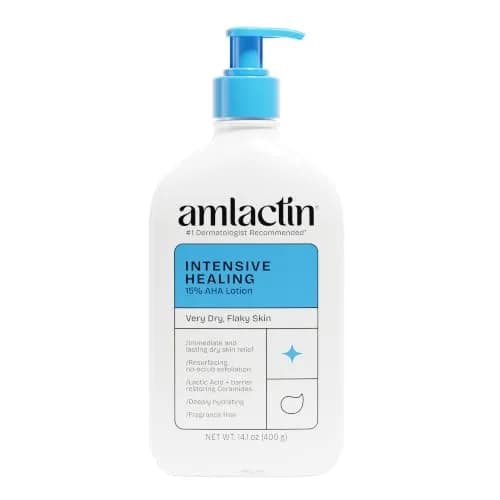 Amlactin Intensive Healing Body Lotion 14.1 oz (417 ml) | 15% Lactic Acid for Dry Skin & Keratosis Pilaris - main product image
