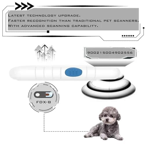 Smoostart Microchip Scanner PT160 White | Reads FDX-B & EMID Chips, 1000 Records, USB Upload thumbnail 2