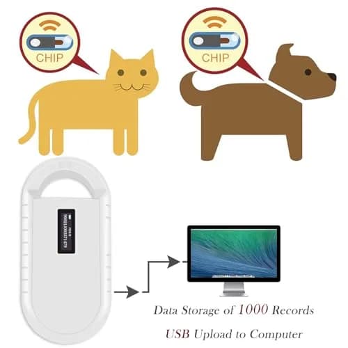 Smoostart Microchip Scanner PT160 White | Reads FDX-B & EMID Chips, 1000 Records, USB Upload thumbnail 3