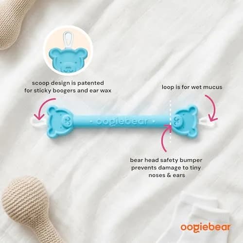 oogiebear Baby Nose & Ear Picker with Travel Case, 2-Pack Blue | Safe Dual-Ended Nasal & Ear Cleaner for Newborns & Toddlers thumbnail 3