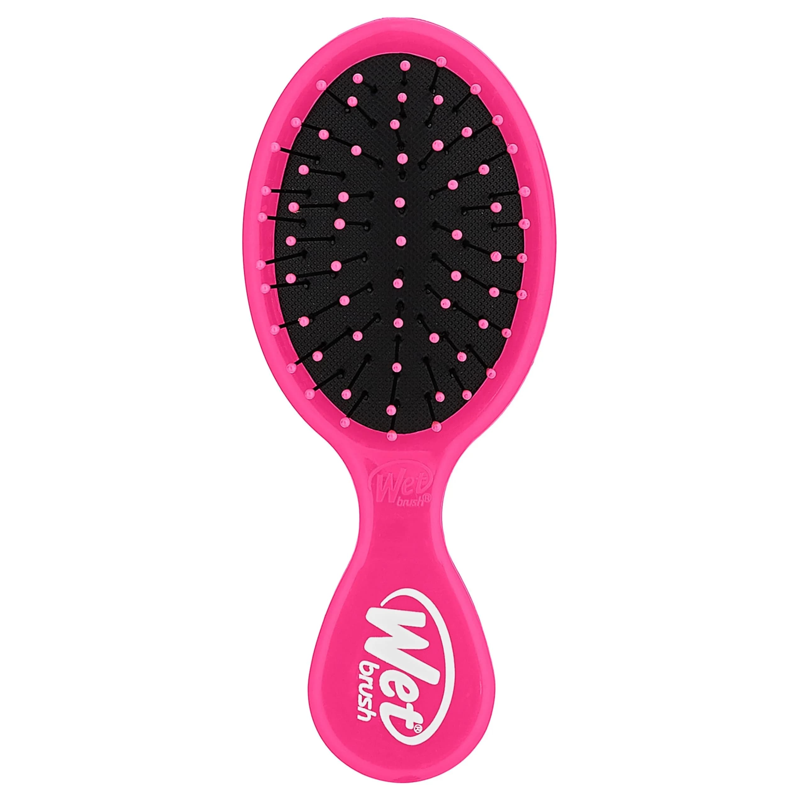 Wet Brush Mini Detangler Hair Brush, Pink | Detangling Travel Brush with IntelliFlex Bristles for All Hair Types