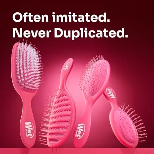 Wet Brush Mini Detangler Hair Brush, Pink | Detangling Travel Brush with IntelliFlex Bristles for All Hair Types thumbnail 8