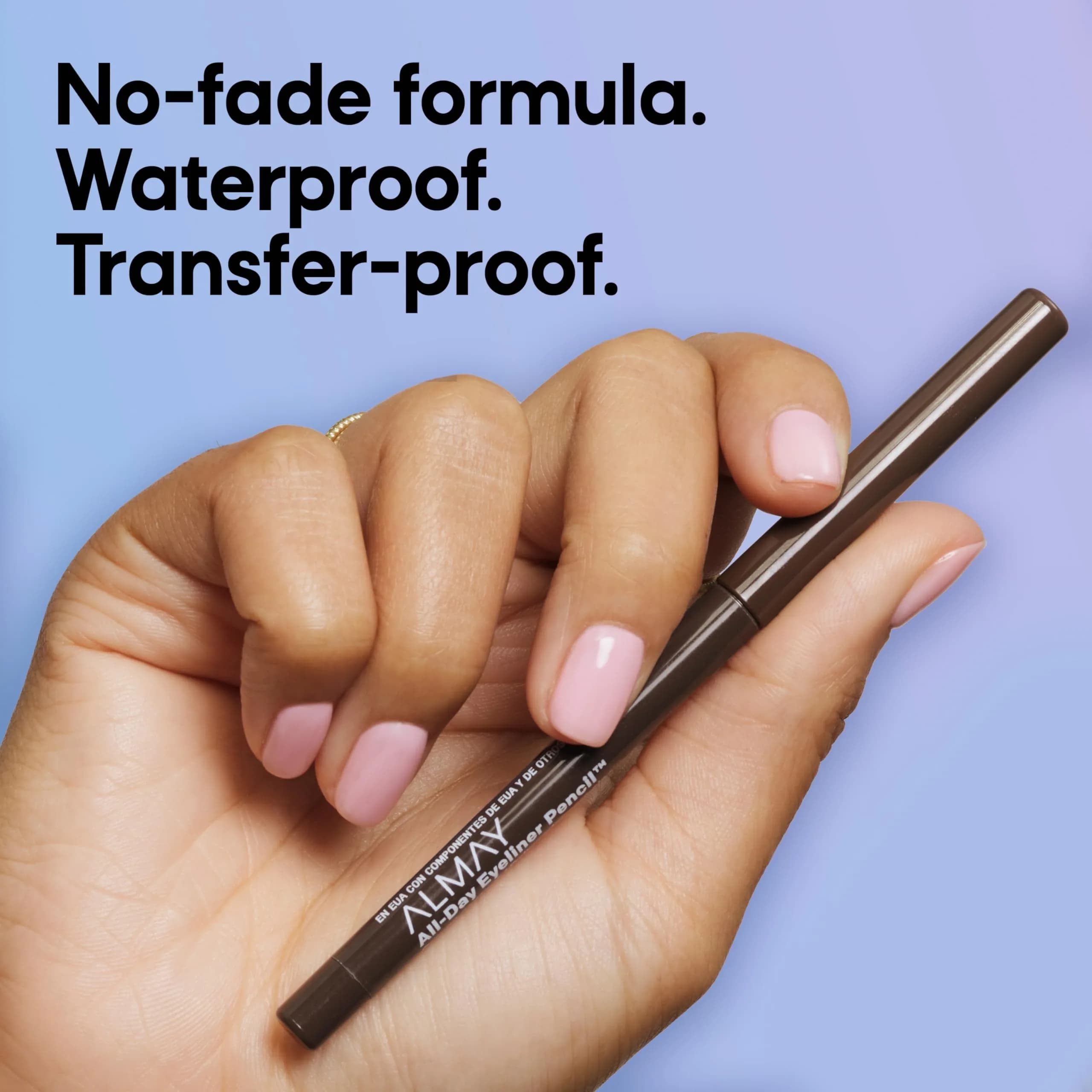Almay All-Day Eyeliner Pencil, 210 Black Amethyst, 0.01 oz (0.3 g) | Waterproof Matte Finish - view 6