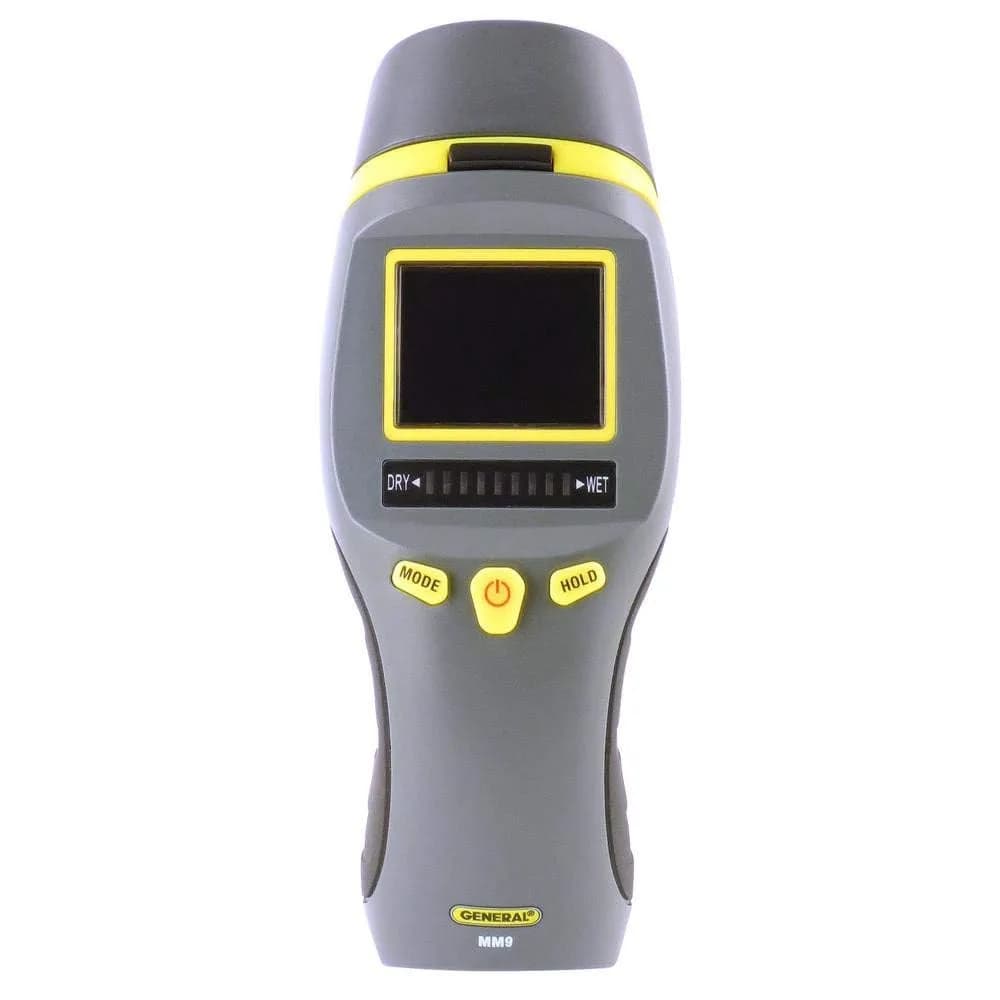 General Tools MM9 Pin & Pinless Moisture Meter | Detects Moisture in Wood, Walls & Drywall