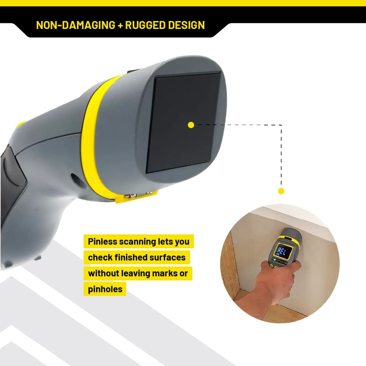 General Tools MM9 Pin & Pinless Moisture Meter | Detects Moisture in Wood, Walls & Drywall - view 7