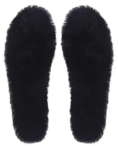 ABUSA Women's Cozy Warm Thick Fleece Sheepskin Insole, 11 B(M) US | Low Arch Support thumbnail 2