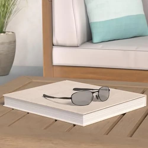 ZHILE Polarized Sunglasses Rectangular Wrap Metal Frame UV400 Protection (Silver mirrored, 53) | Impact-Resistant, UV400, Wraparound thumbnail 2