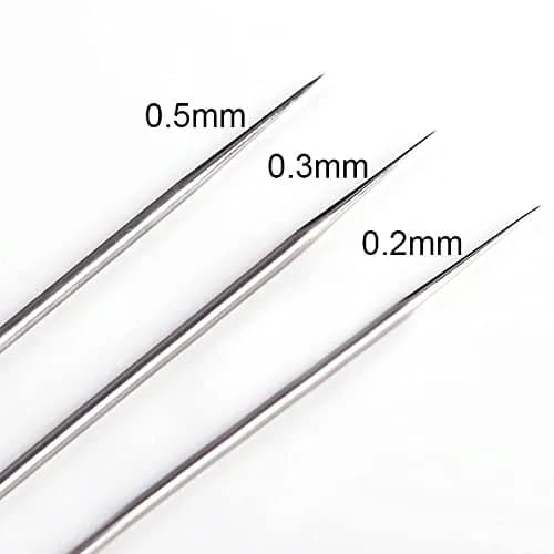 HUBEST Airbrush Replacement Parts Kit with 0.2mm, 0.3mm, 0.5mm Nozzles, Needles & Caps, Includes Wrench | Standard Dual-Action Gravity Feed Compatible thumbnail 8